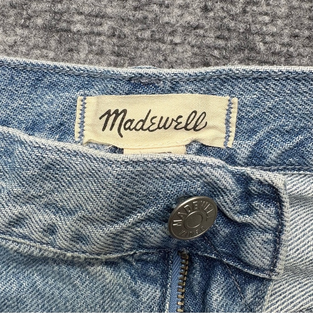 Madewell Jeans Womens 33 (38x31) Blue Super Wide Leg Preppy Modern Denim Skater - Picture 4 of 14